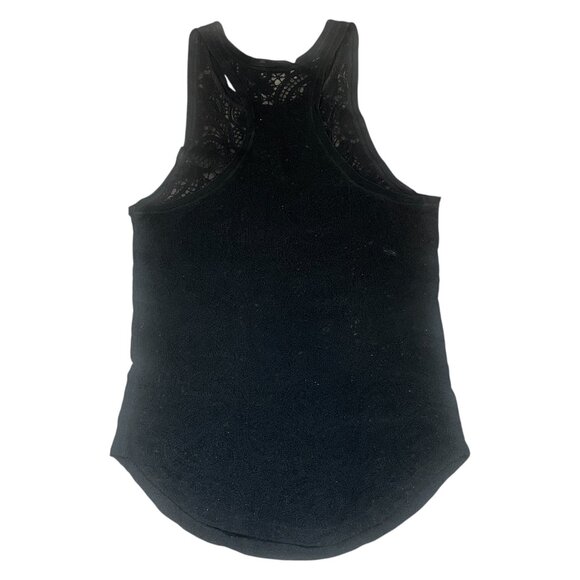 Aritzia Wilfred Volant Black Lace Tank Top Size XXS Whimsigoth Dainty - Picture 3 of 8